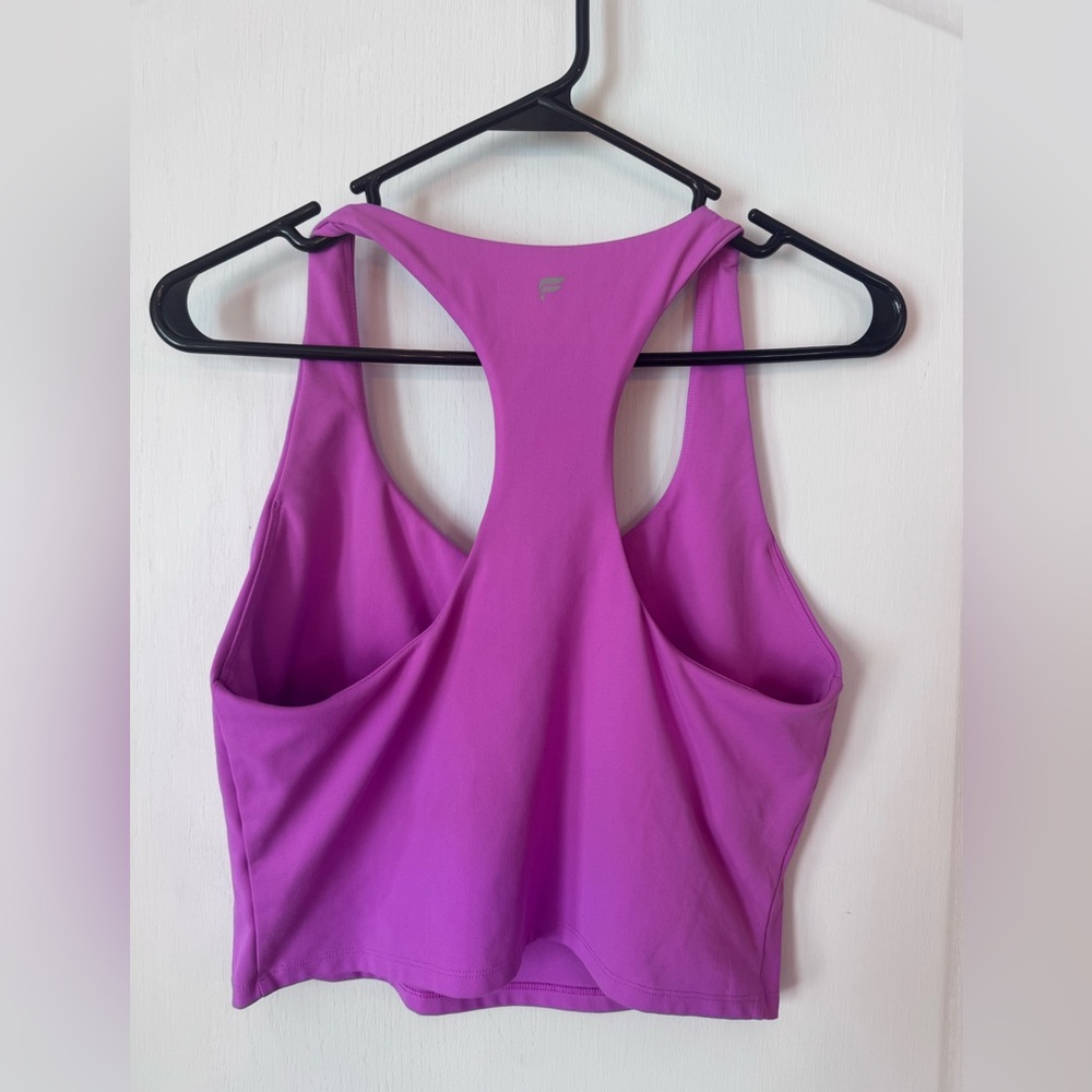 Women's Fabletics Purple Racerback top with built in sports bra